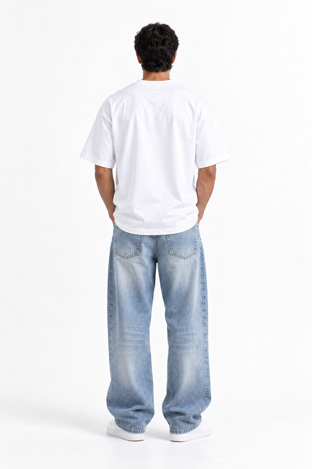 Shadow Art Oversized T-Shirt White