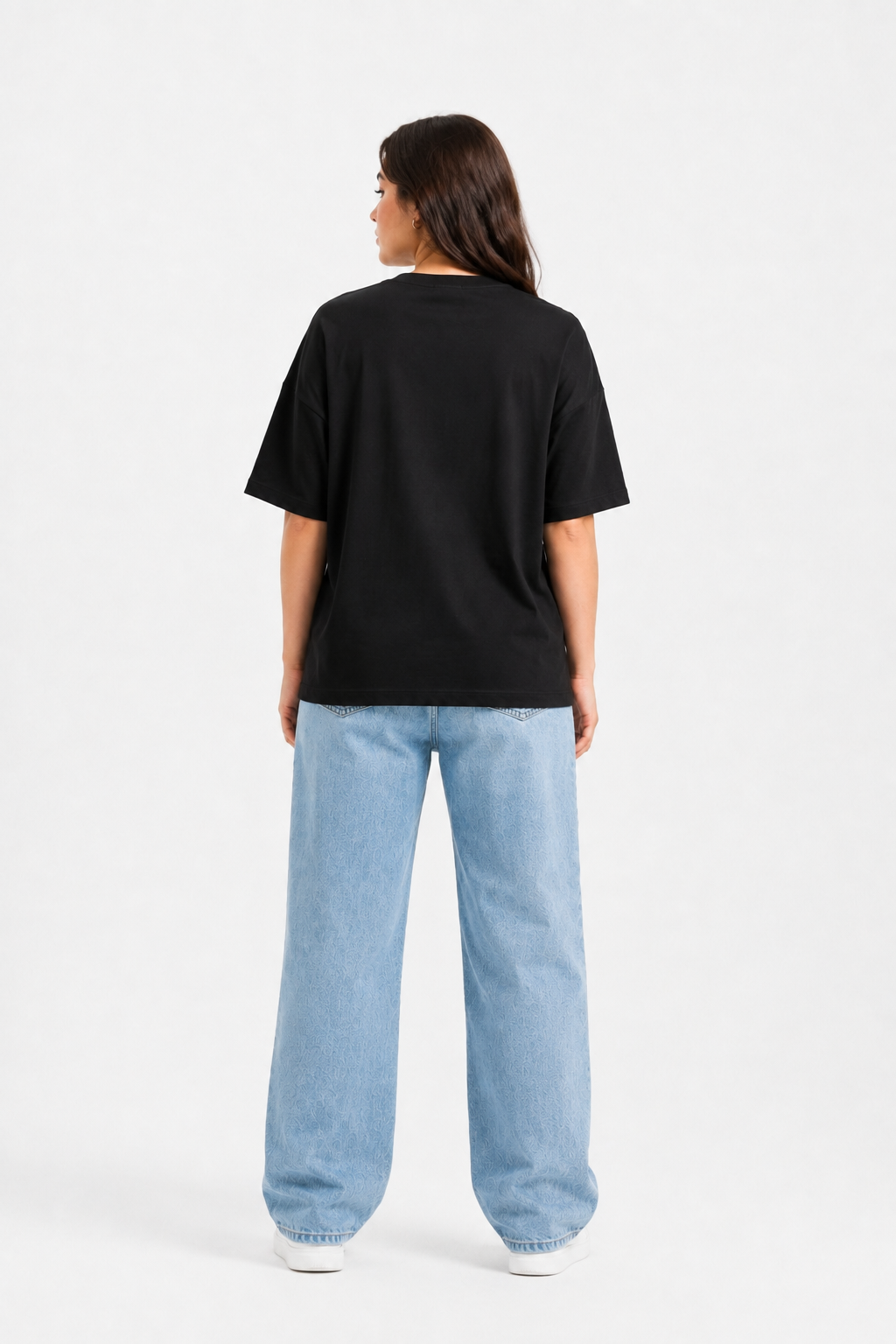 FUSE Graphic Oversized T-Shirt – Black