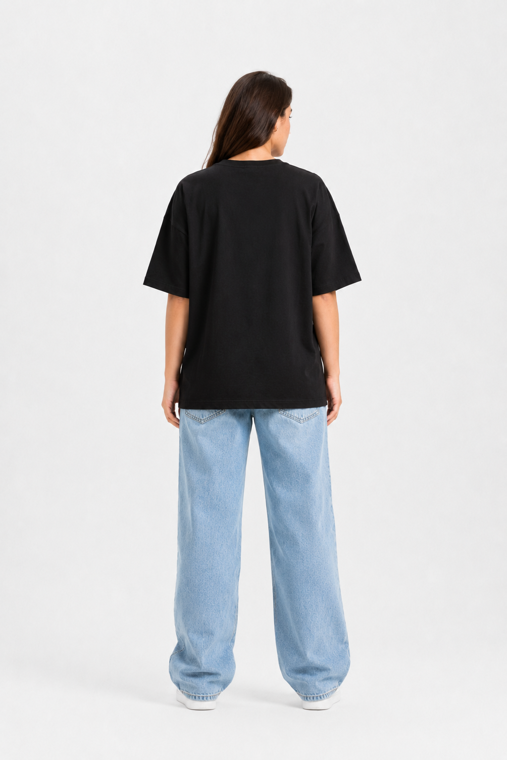 Medusa Graphic Oversized T-Shirt – Black