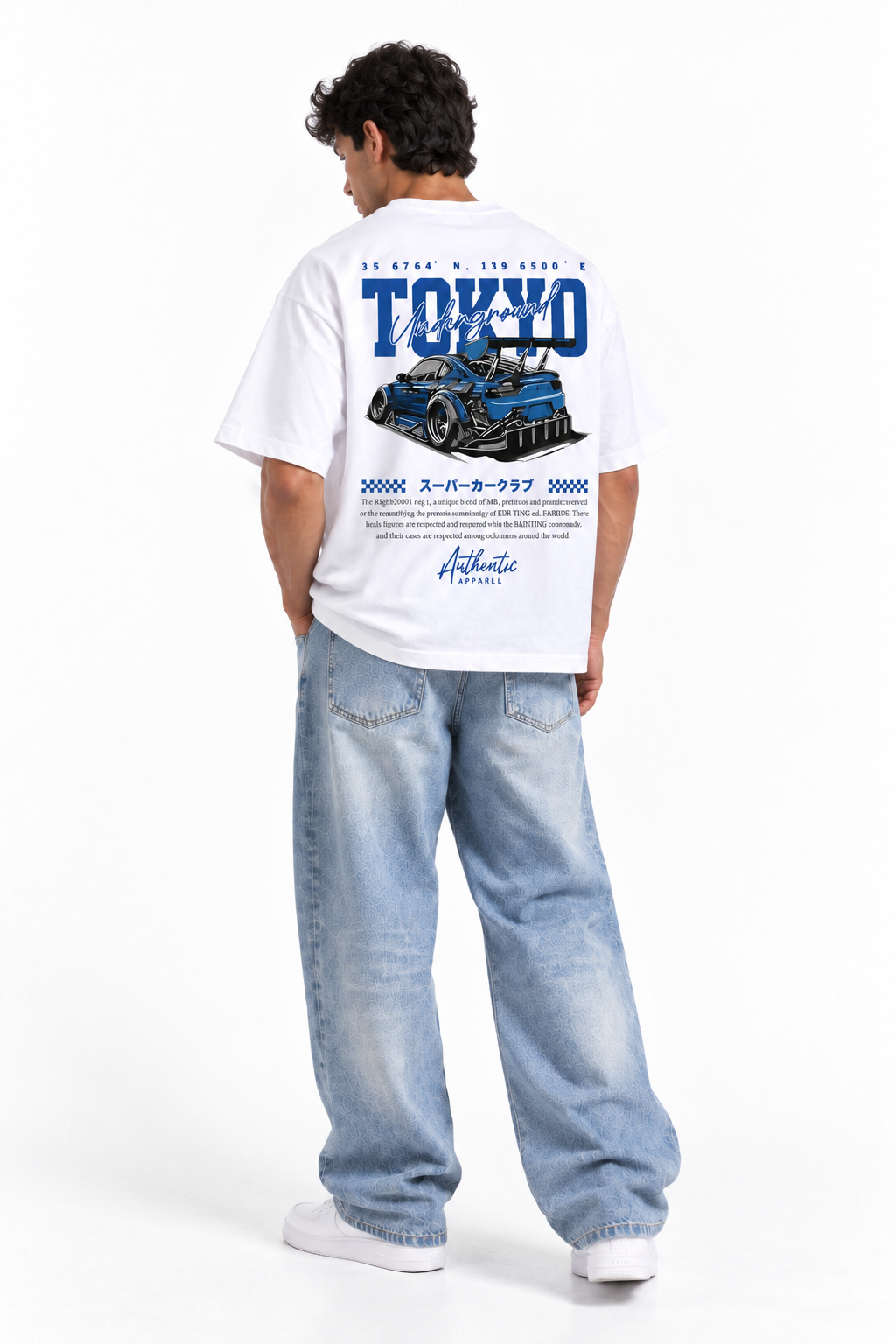 Tokyo Underground Oversized T-Shirt White
