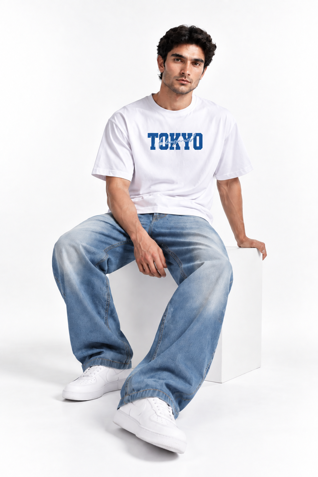 Tokyo Underground Oversized T-Shirt White