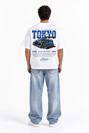 Tokyo Underground Oversized T-Shirt White