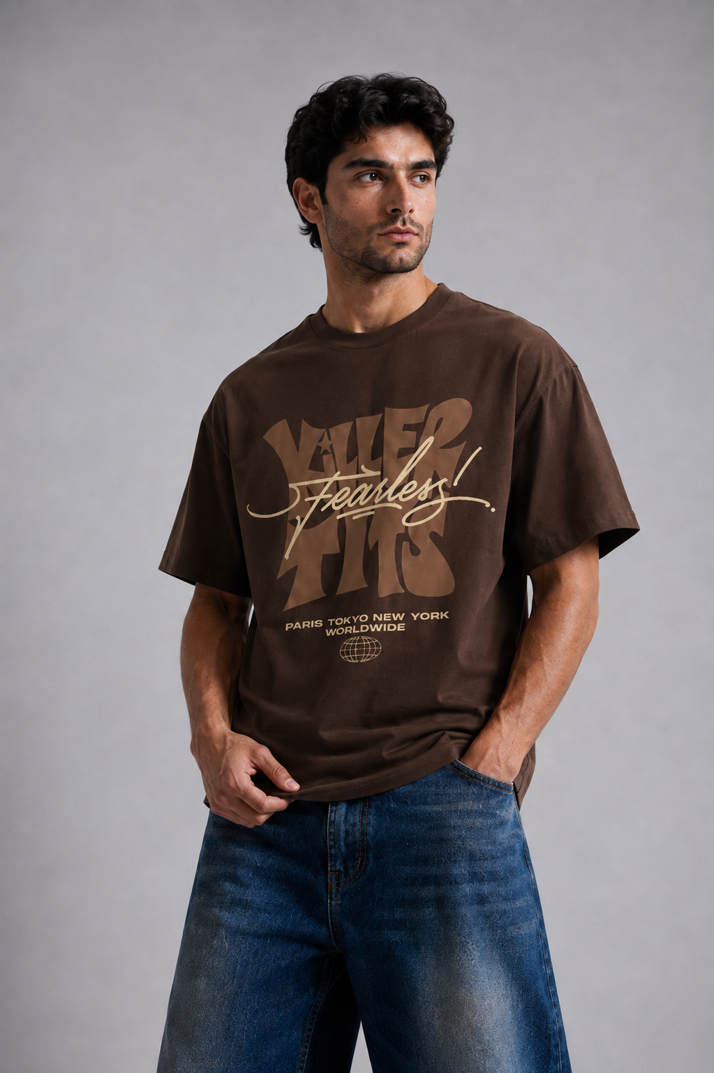 Fearless streetwear t-shirt front graphic detail